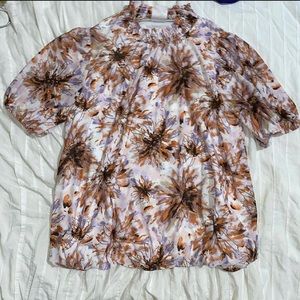 Floral Blouse With Vibrant Colors